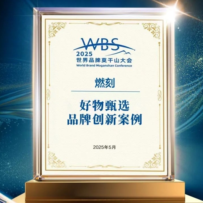世界品牌莫干山大會 | 燃刻榮膺新華網好物甄選品牌創新案例